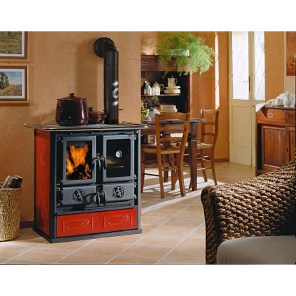 La Nordica Küchenherd Rosetta Kachel Rot 7,2 KW EEK: A+ Gratis Anzündpapier 4 La Nordica Küchenherd Rosetta Kachel Rot 7,2 KW EEK: A+ Gratis Anzündpapier – Bild 4