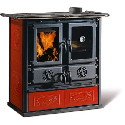 La Nordica Küchenherd Rosetta Kachel Rot 7,2 KW EEK: A+ Gratis Anzündpapier 3 La Nordica Küchenherd Rosetta Kachel Rot 7,2 KW EEK: A+ Gratis Anzündpapier – Bild 3